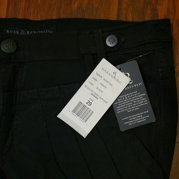 NWT Womens Black Rock and Republic Danika Slouchy Skinny Jeans Size 29 - Picture 2 of 11